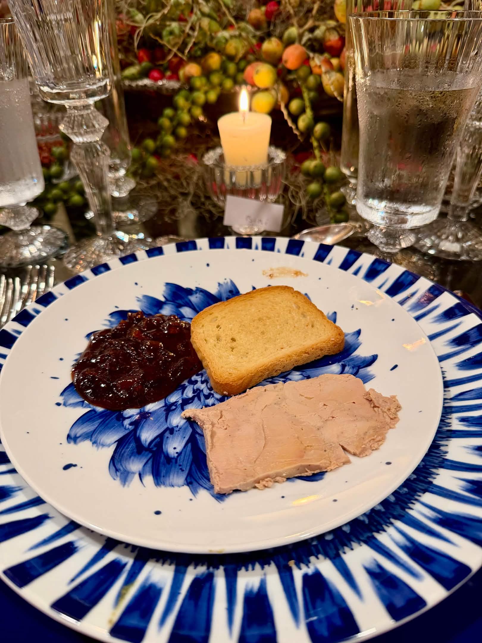Foie gras with cherry compote and brioche