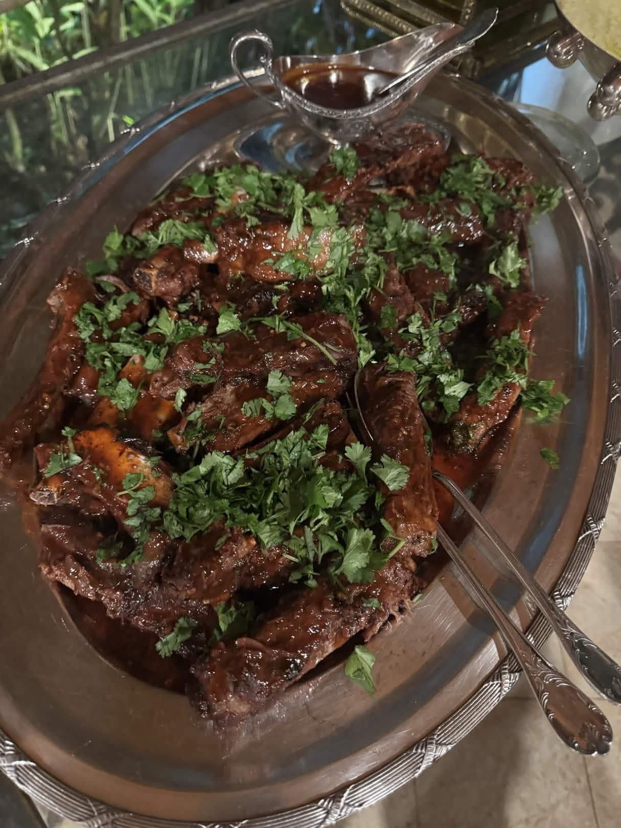 Short ribs with chimichurri