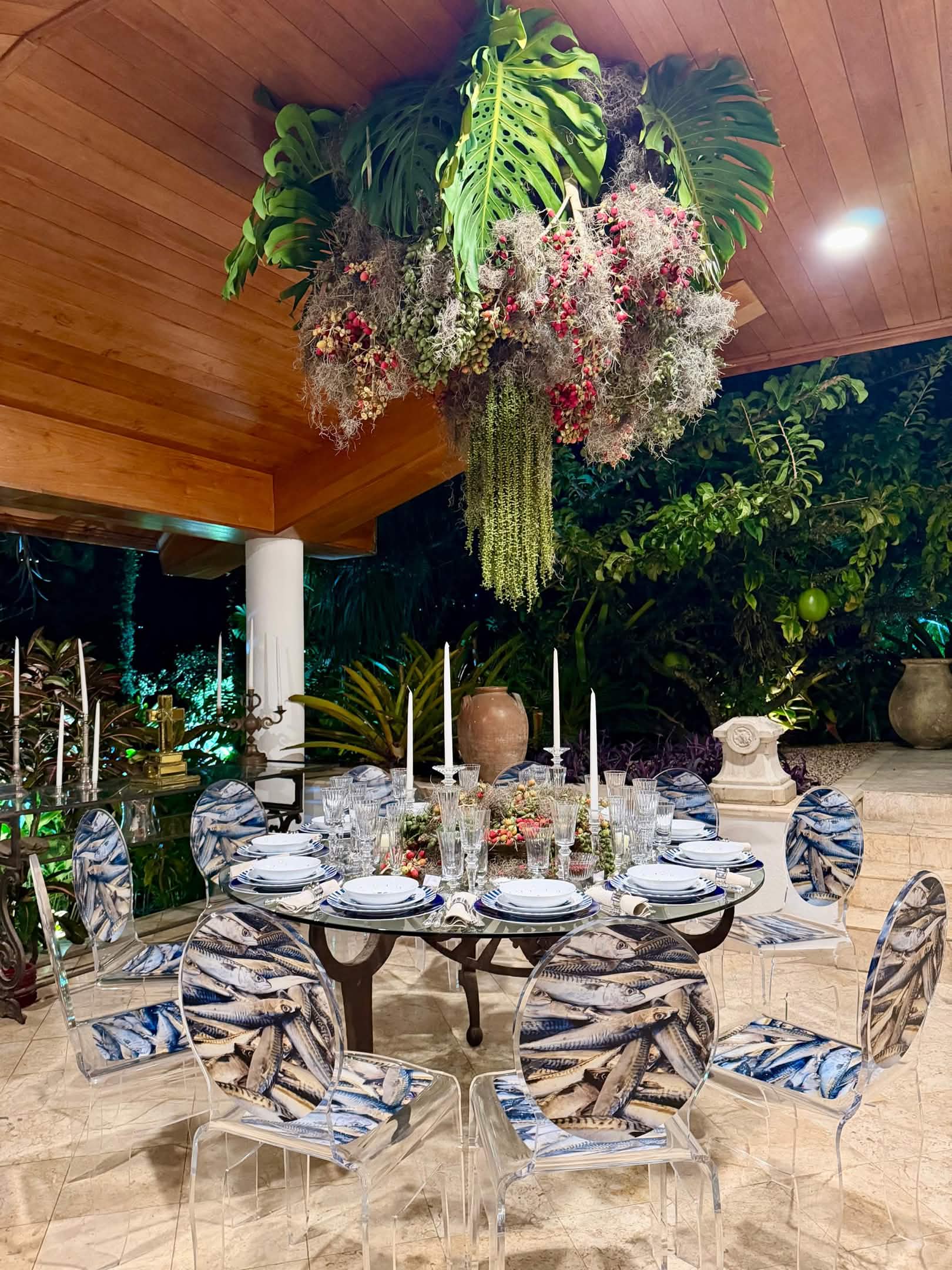 Din Din at Conrad's — table set for an intimate dinner